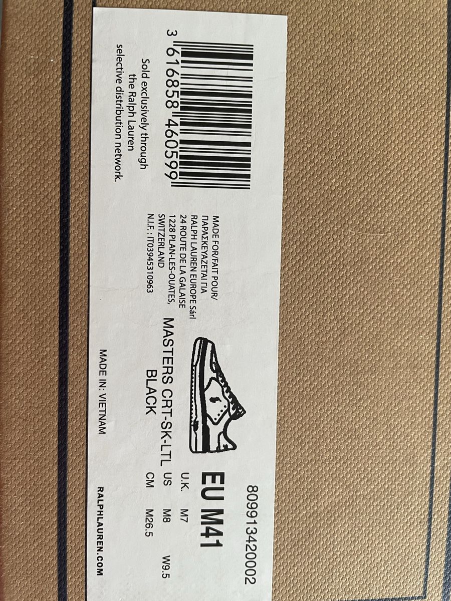 Ralph Lauren Herrenschuhe: Polo Ralph Lauren Herren Monogramm Sneaker Exklusive Master – Neu und originalverpackt aus Kirchleerau von Resale_LC 2