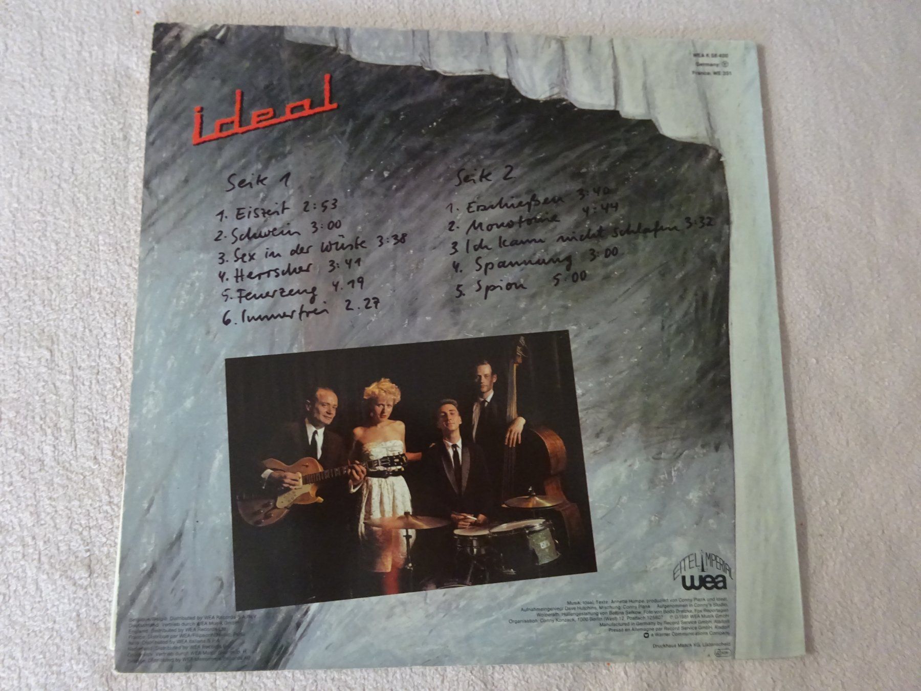 Dischi in vinile: IDEAL ** DER ERNST DES LEBENS ** NDW – Usato da Luzern venduto da xrayspex99 2