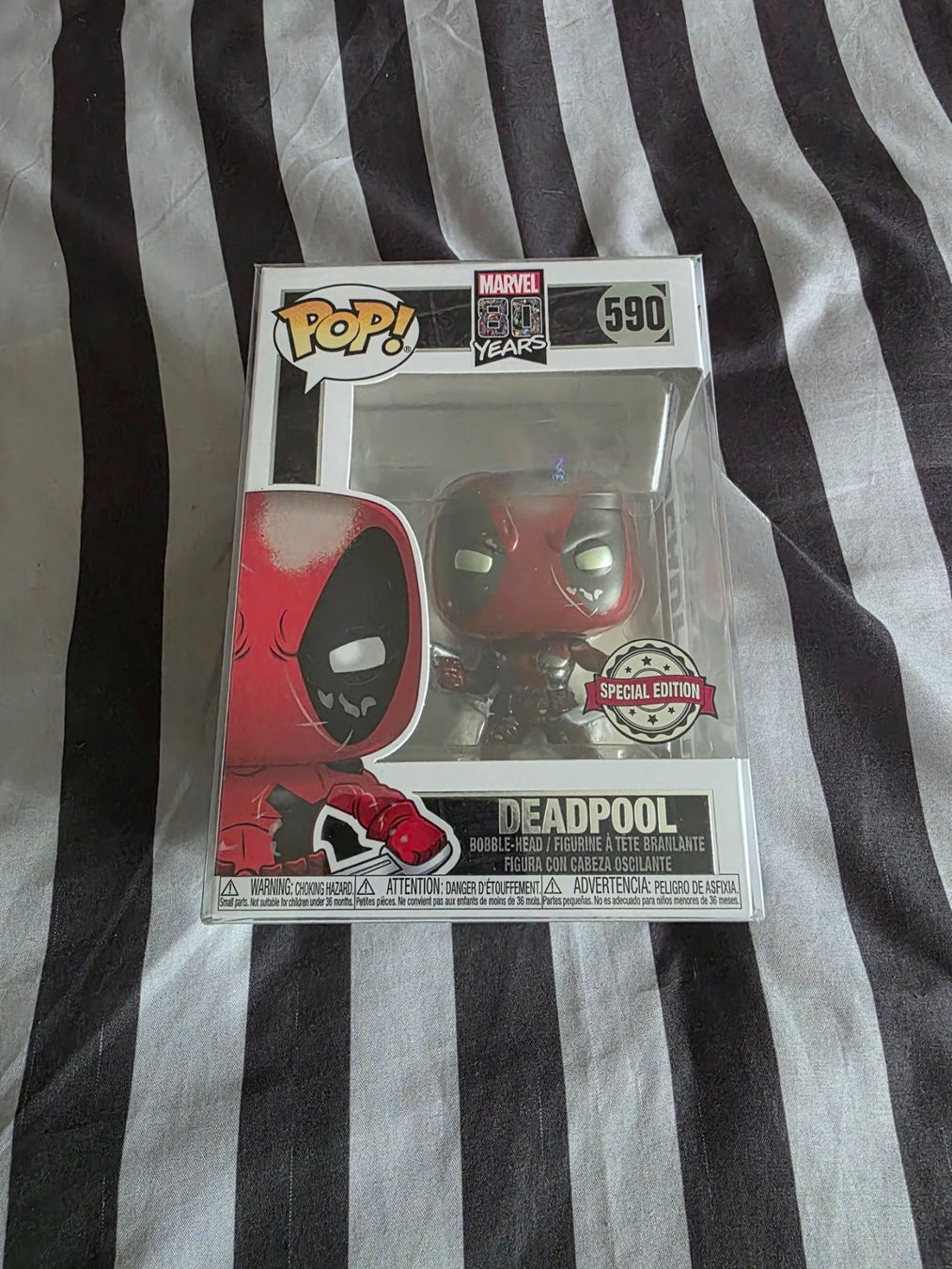 Funko Statuette: Funko Pop Deadpool Marvel 80th Metallic Special Edition – Nuovo (secondo la descrizione) da Zürich venduto da Sams_FunkoandComics_