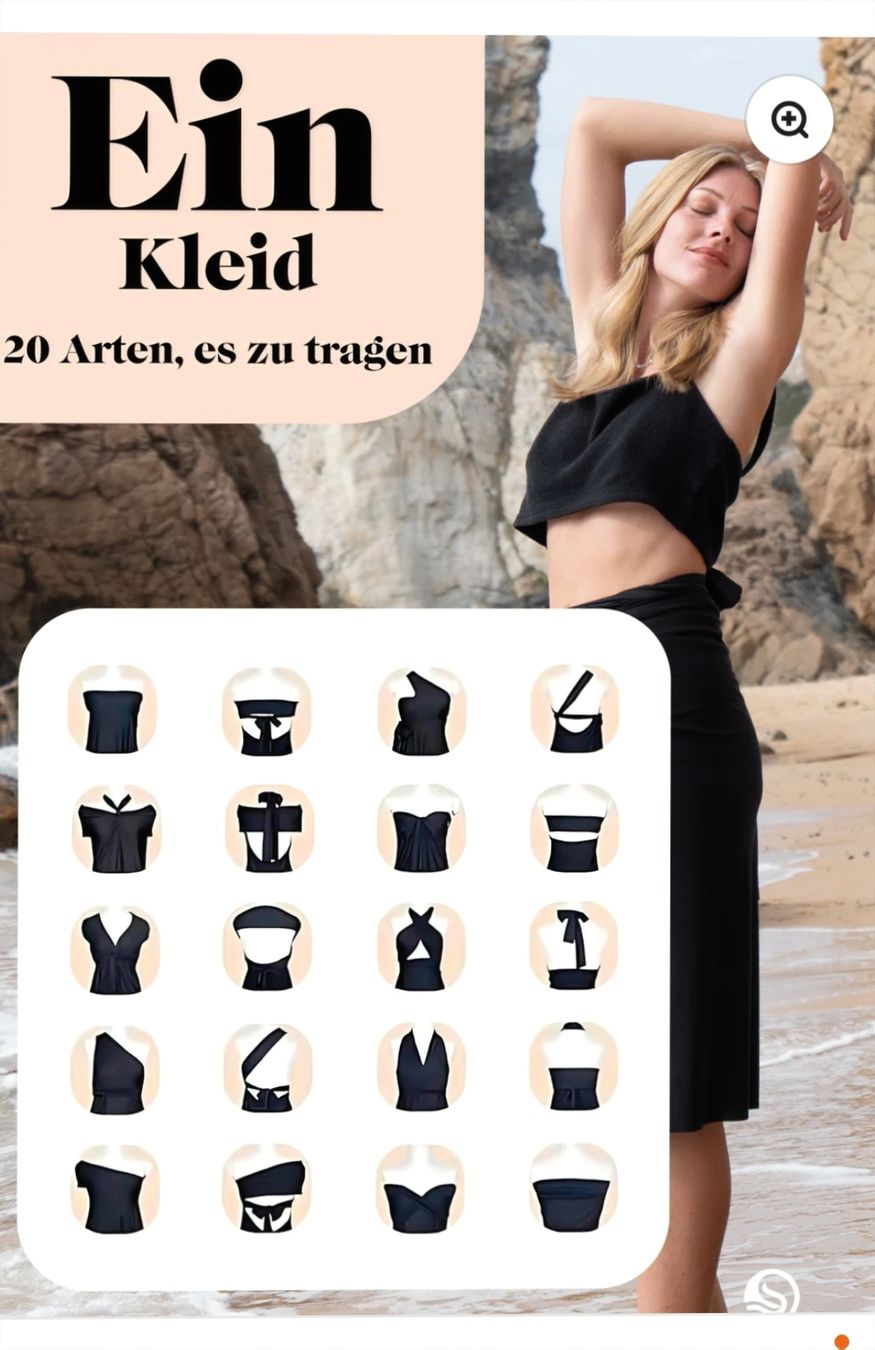 Kleider: Schwarzes Multistyle Kleid 20 Tragarten Sommerkleid – Neu (gemäss Beschreibung) aus Oberentfelden von Eros09
