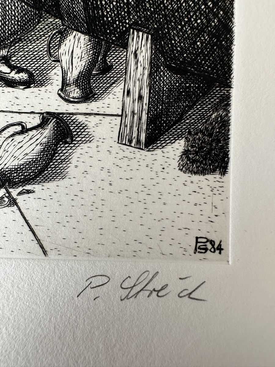 Grafica & Litografie: Peter Streich Radierung E/A handsigniert gerahmt – Usato da Bettwiesen venduto da bos_6pkg 1