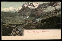 AK Kleine Scheidegg, Ortsansicht mit Wetterhorn