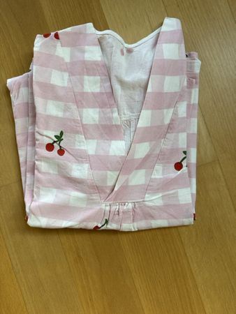 Kleid pink kariert Kirschen Grösse L neuwertig