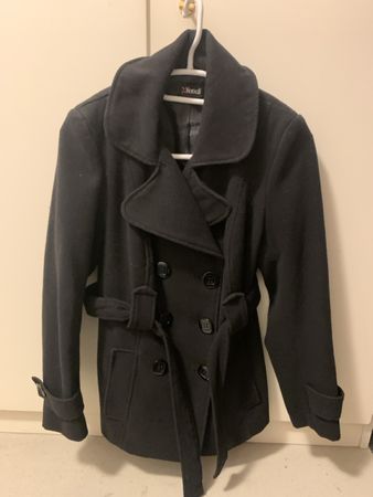 Wintermantel schwarz Grösse S