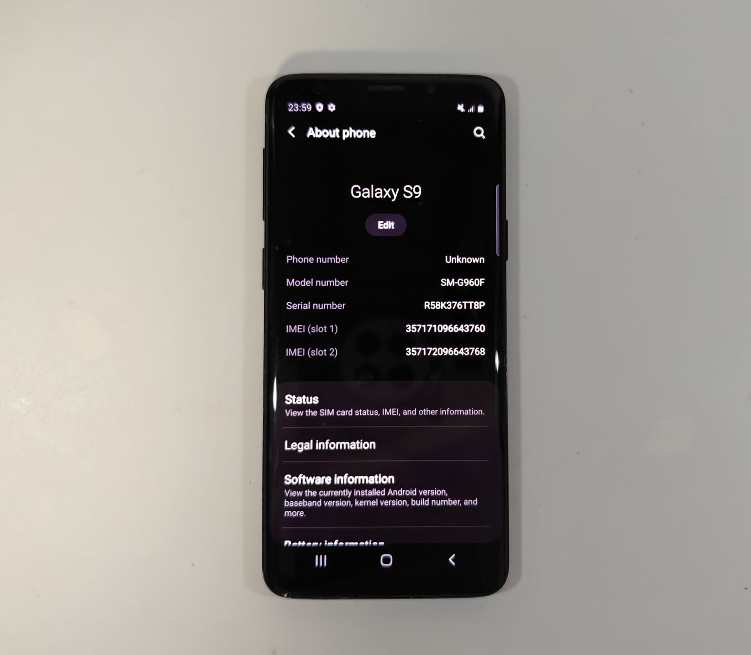 Samsung Telefoni cellulari / Smartphones: Samsung Galaxy S9 – Usato da Ehrendingen venduto da Rocky985 1