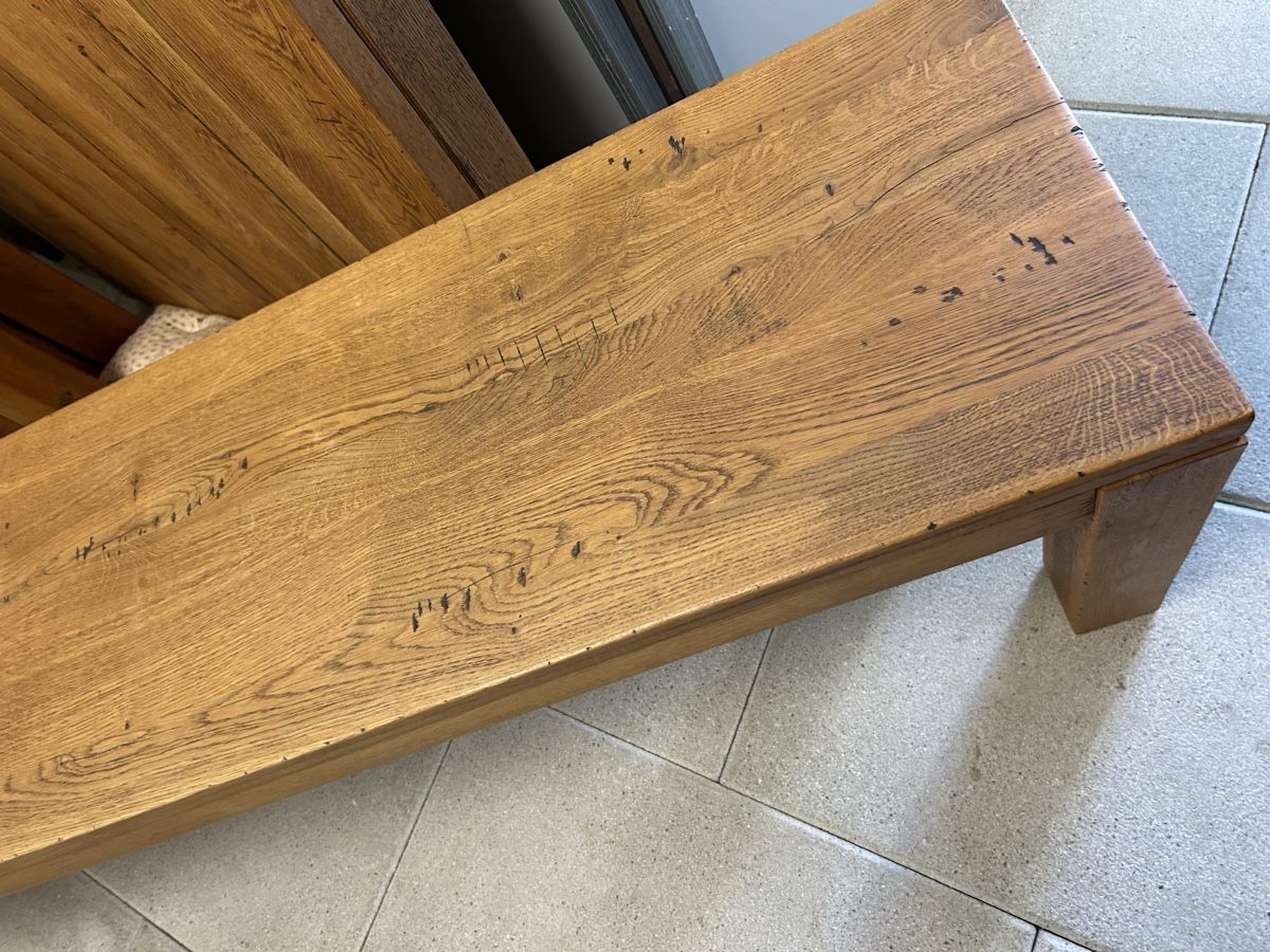 Livique Panchine: Sitzbank aus rustikaler Eiche - 160x35x45cm – Usato da Marthalen venduto da H1tsch 2