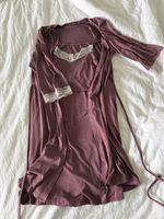Nachtwaesche-Set mit Stillnachthemd (95% Polyester) Gr. S