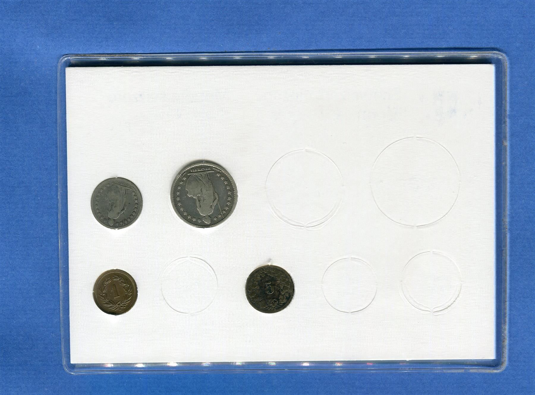 Alle Münzen: (815) Münzsatz 1877 Silber – Gebraucht aus Rüthi (Rheintal) von erdnuessli1 1