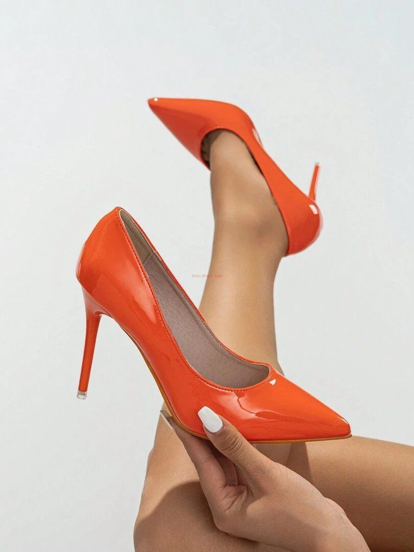 Scarpe da donna: PU Leder Lack High Heels Pumps – Nuovo e nell'imballaggio originale da Dallenwil venduto da Outdoor_59 1