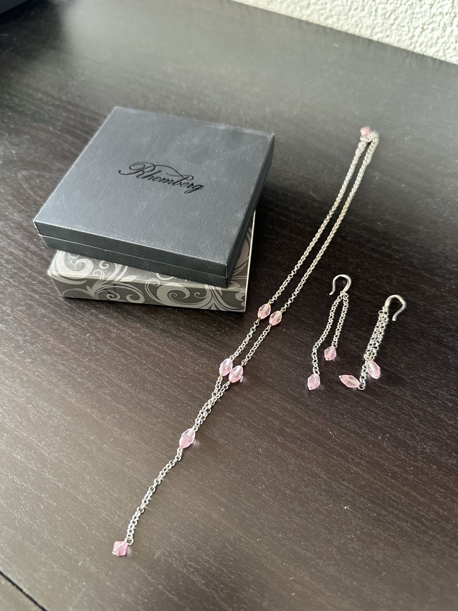 Altri gioielli: Rhomberg Schmuckset silber-rosa – Nuovo (secondo la descrizione) da Riedt b. Erlen venduto da sina.aline