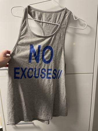 Atmosphere Sport Tank Top Grau Gr. 34 "NO EXCUSES" T op!