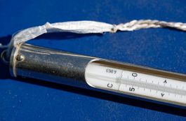 Wasserthermometer z.B. für meterologische Zwecke