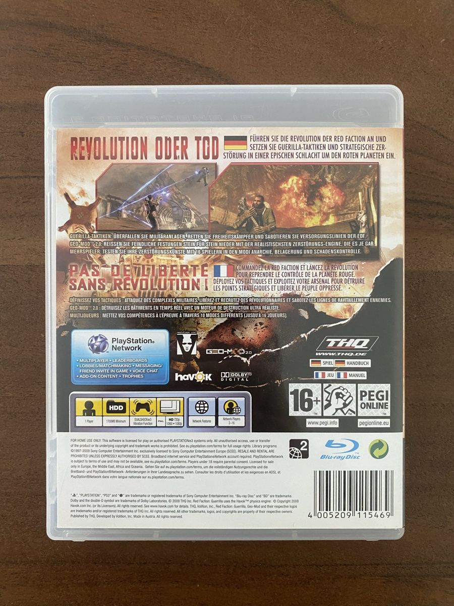 Sony Giochi: Red Faction Guerrilla für PS3 – Usato da Thunstetten venduto da Virus_33 2