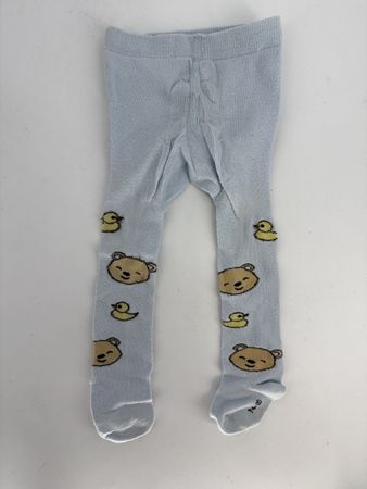 Baby Strumpfhose blau mit Bärchen Gr. 74/80 von impidimpi 