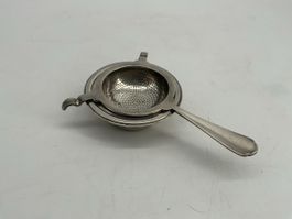 Christofle Teesieb/Teesiebhalter versilbert, Vintage!
