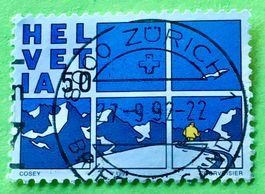 Nr.828 GESTEMPELT Zürich   