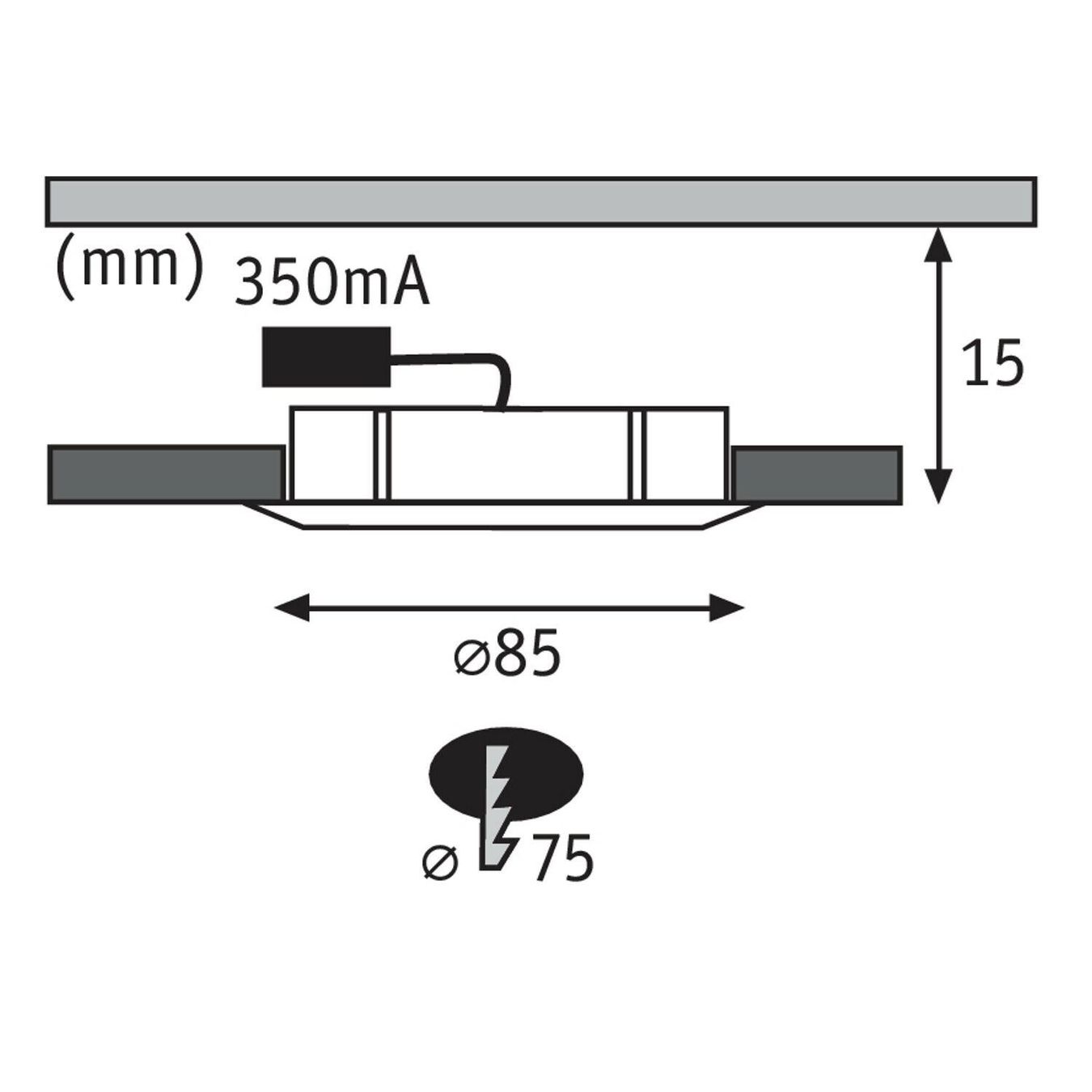 Lampade: LED Einbauleuchten Set 3er,dimmbar-421 – Nuovo (secondo la descrizione) da Recherswil venduto da paulchen09 8