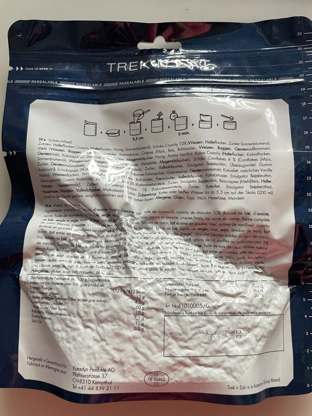 Trek Cibi & Specialità: Trek'n eat - 4er-Set div. Müesli – Nuovo e nell'imballaggio originale da Madiswil venduto da Stratosteve 2