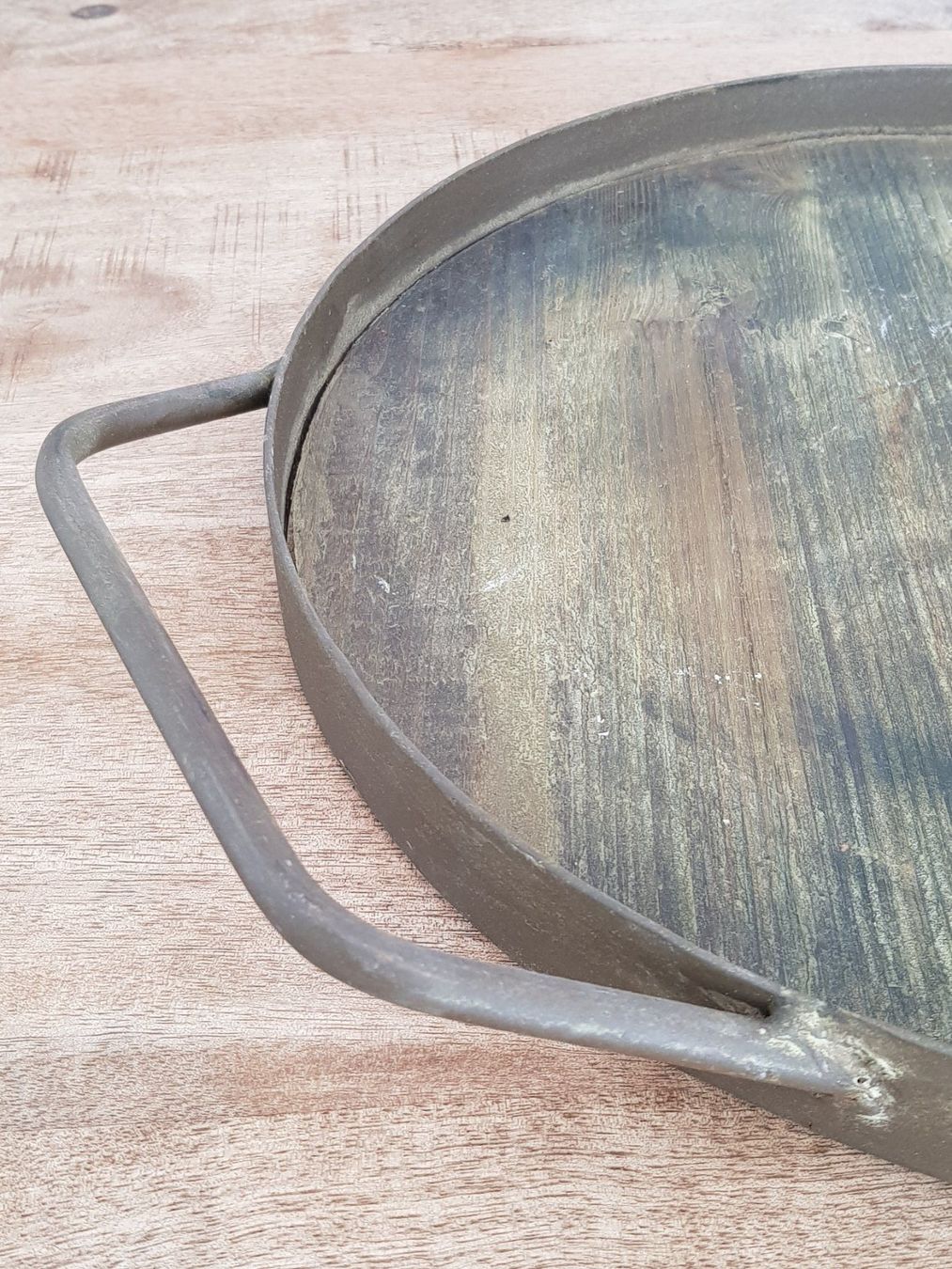 Piatti di portata: Tablett Holz Metall zum Servieren oder als Deko Platte – Nuovo (secondo la descrizione) da Kappelen venduto da swyder 3