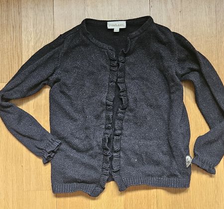 POMPdeLUX Jäckchen Schwarz mit  Glitzer, Gr. 110