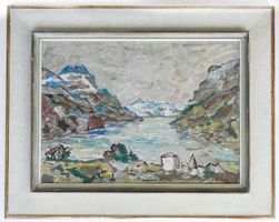 Franz GEHRI (1882-1960) - Ölgemälde Seelandschaft Signiert