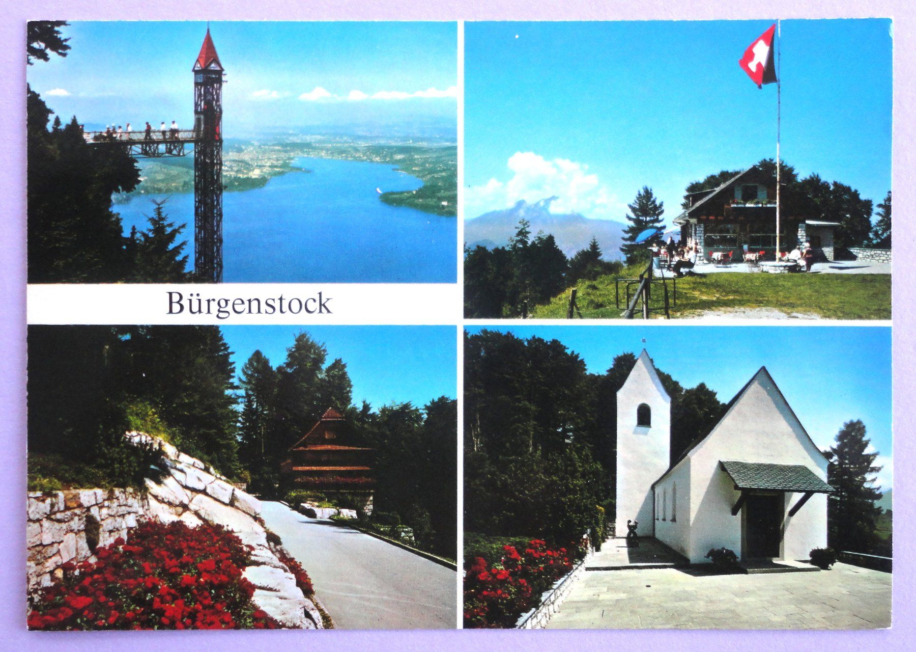 Cartoline postali: Bürgenstock 900 m ü.M. – Usato da Fétigny venduto da Billy2miny