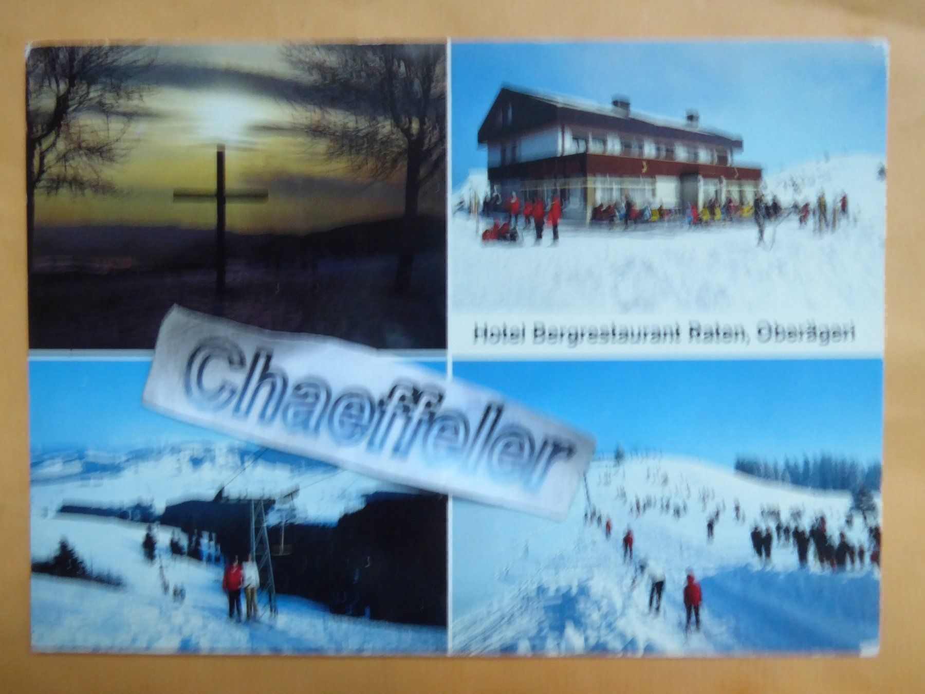Cartoline postali: 1981 Hotel Bergrestaurant Raten, Oberägeri – Usato da Zürich venduto da Chaeffeler