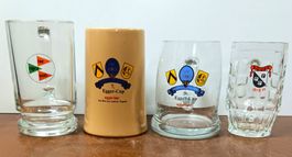 4 Bierkrug Bier Brauerei Egger Worb / Egger Cup Fussball