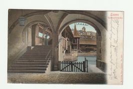 Ansichtskarte Luzern Spreuerbrücke gelaufen 1902