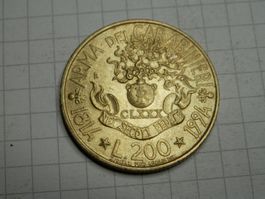 Italien 200 Lire, 1994 180 Jahre Carabinieri (1814-1994)