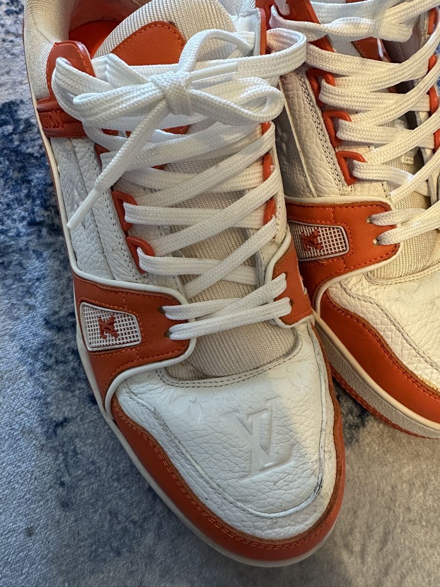 Louis Vuitton Scarpe da uomo: Louis Vuitton LV Trainer Sneaker Orange Gr. 43 – Usato da Neuenhof venduto da aleksa.goat 2