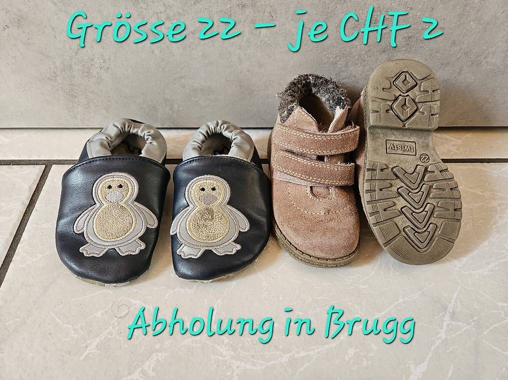 Chaussures garçon: RESERVIERT Div. Schuhe Grösse 22 – D'occasion à Brugg AG par man_cx5c