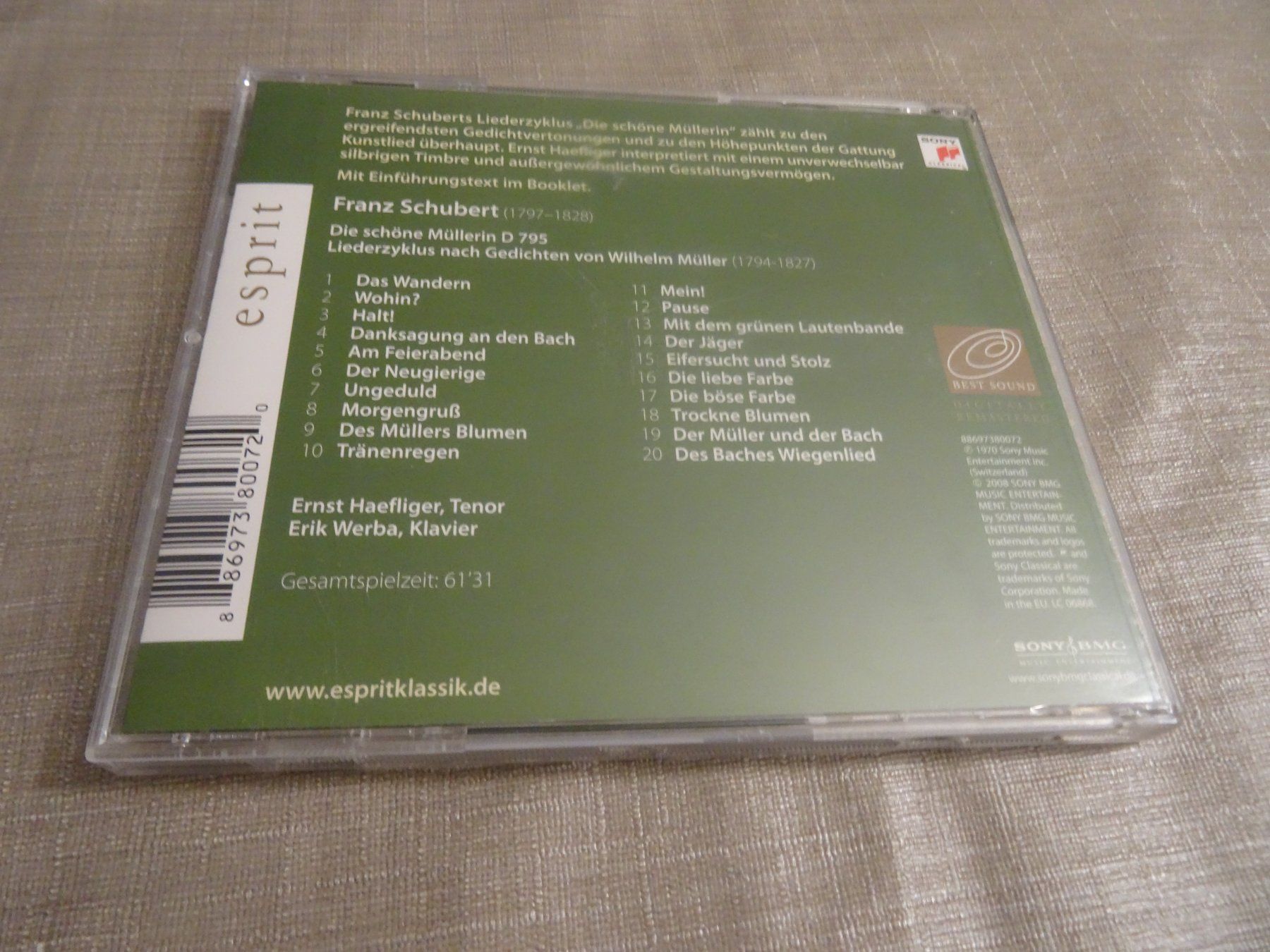 CD: Schubert - Die schöne Müllerin, CD – Usato da Olten venduto da Disc-Ausverkauf 1