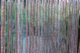 Fliegenvorhang Türvorhang MERANO 1, transp./braun 90x210cm