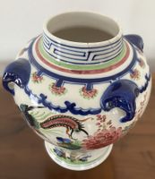 Grosse Prunkvase / Schautopf im Delfter Polychrom-Stil
