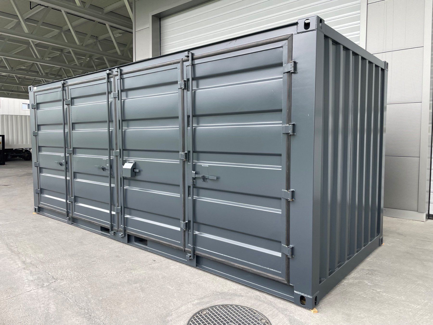 Contenitori edile: 20' Lagercontainer Open Side, Seecontainer, Event, Lounge! – Usato da Kradolf venduto da BKSAG 1