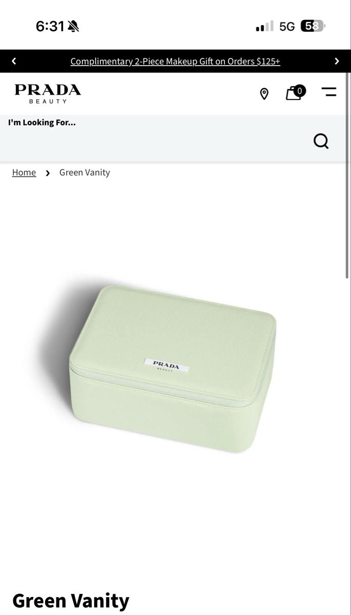 Prada Trousses de maquillage: Prada Beauty Green Vanity  – Neuf avec emballage d'origine à Luzern par sas_r89l