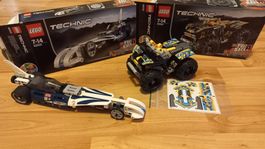 2 Lego Technic Autos 42033 und 42034