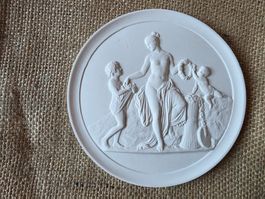 Plakette Teller Dekoration  mit Stuckatur - Zètema Roma 13cm