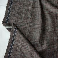 Top Merino Extrafine Stoff Elastan 1.50x1.54m marrone petrol