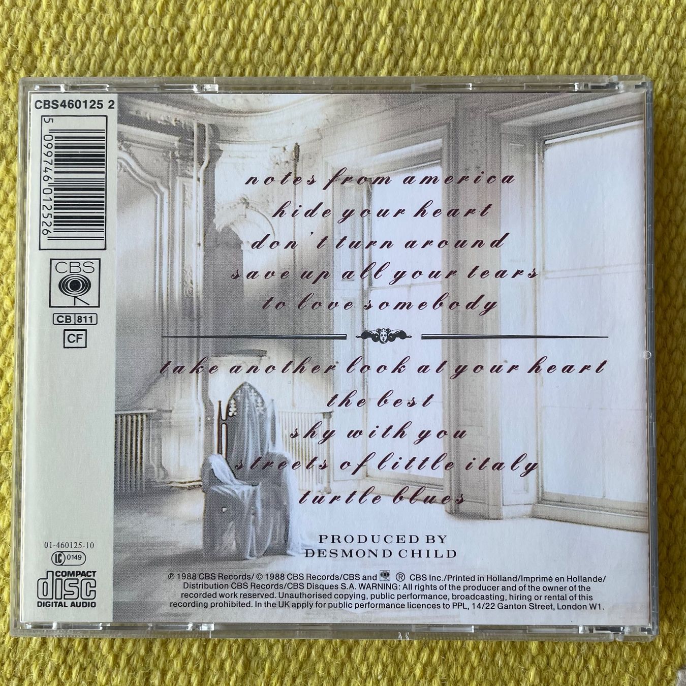 CDs: BONNIE TYLER-HIDE YOUR HEART – Gebraucht aus Rorschacherberg von CD-Roli 1