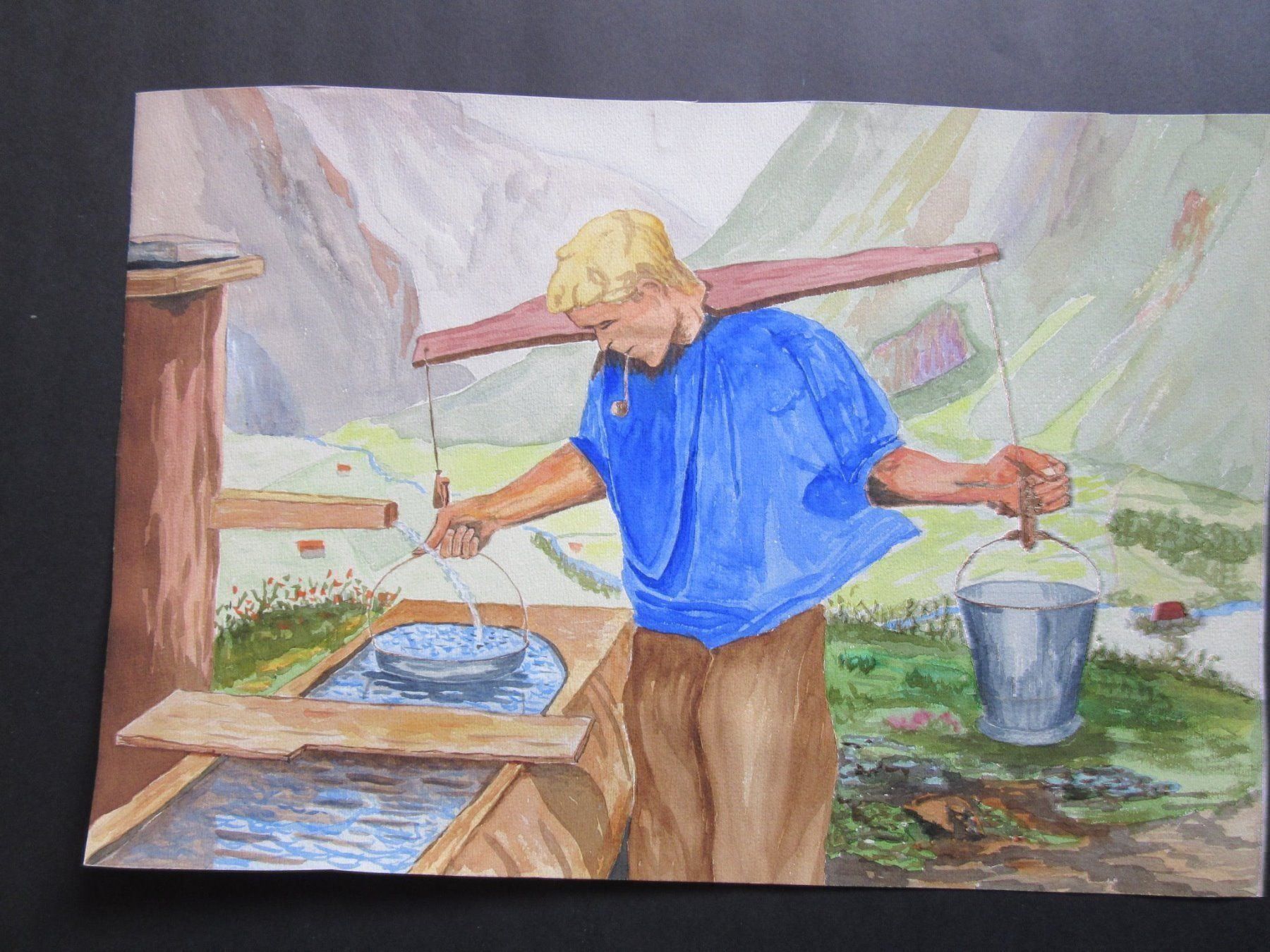 Foto & Immagini: KÜNSTLER ? AQUARELL – Usato da Gersau venduto da grafik-kunst 2