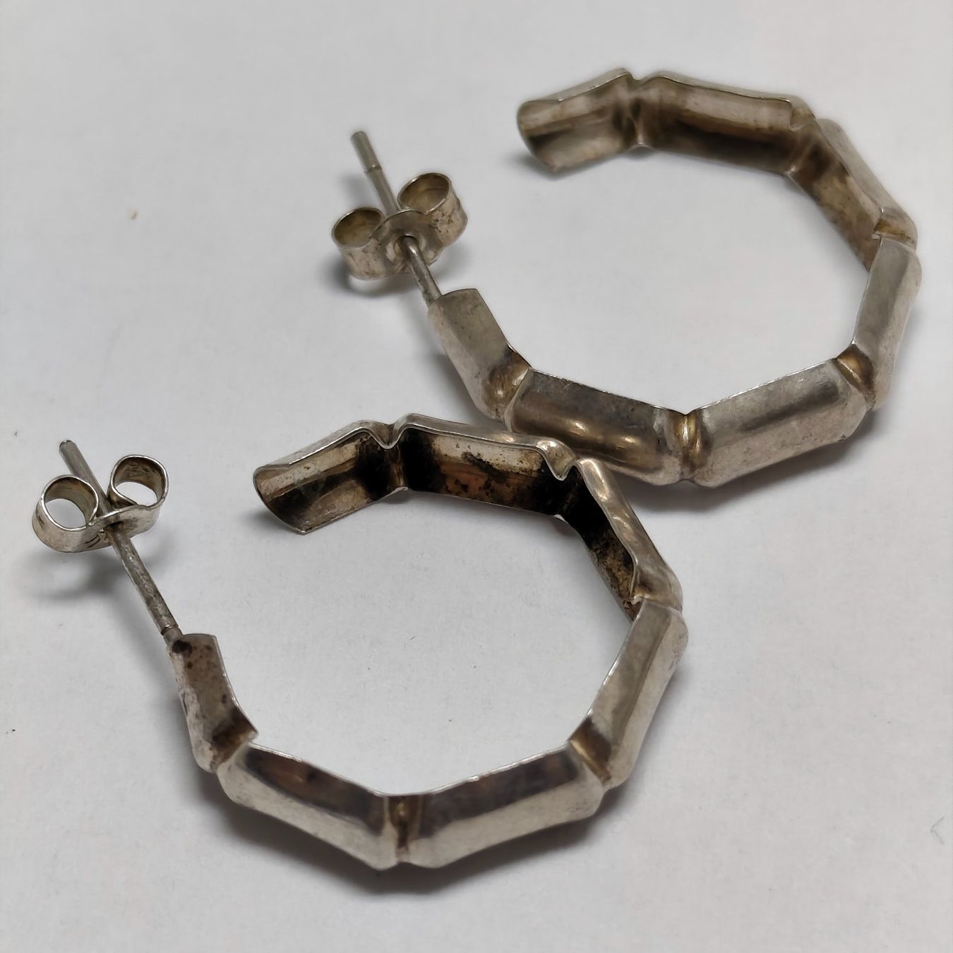 Orecchini pendenti & Orecchini a lobo: Vintage Silver silber Stud Earrings Boucles d'Oreilles #A3 – Usato da Châtelaine venduto da Tropic.Watch2