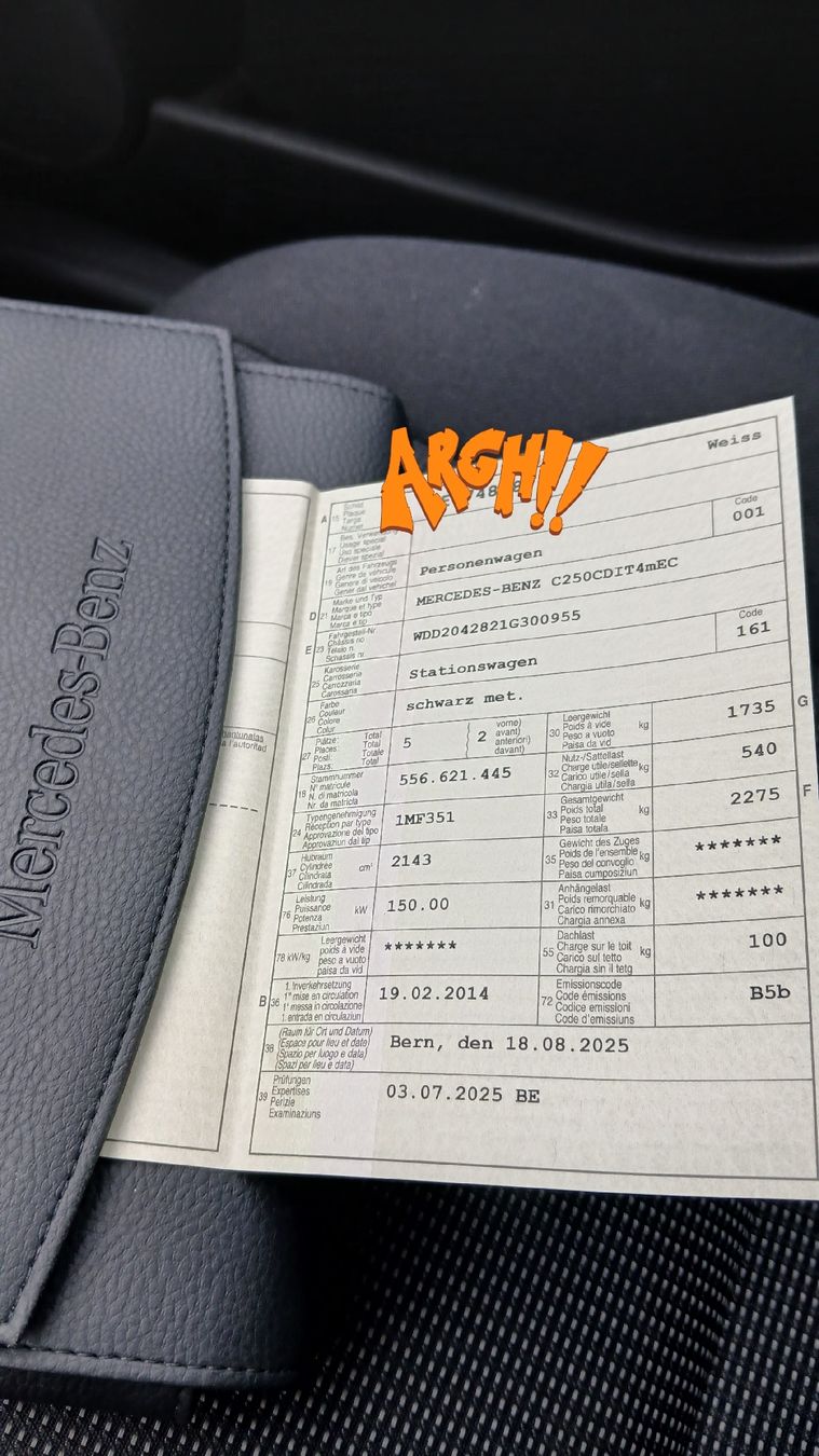 Mercedes-Benz Automobili: Mercedes c250 – Usato da Thörishaus venduto da 8f44 4