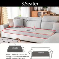 Sofaüberzug/Schutzüberzug elastisch, neuwertig, Hellgrau, L