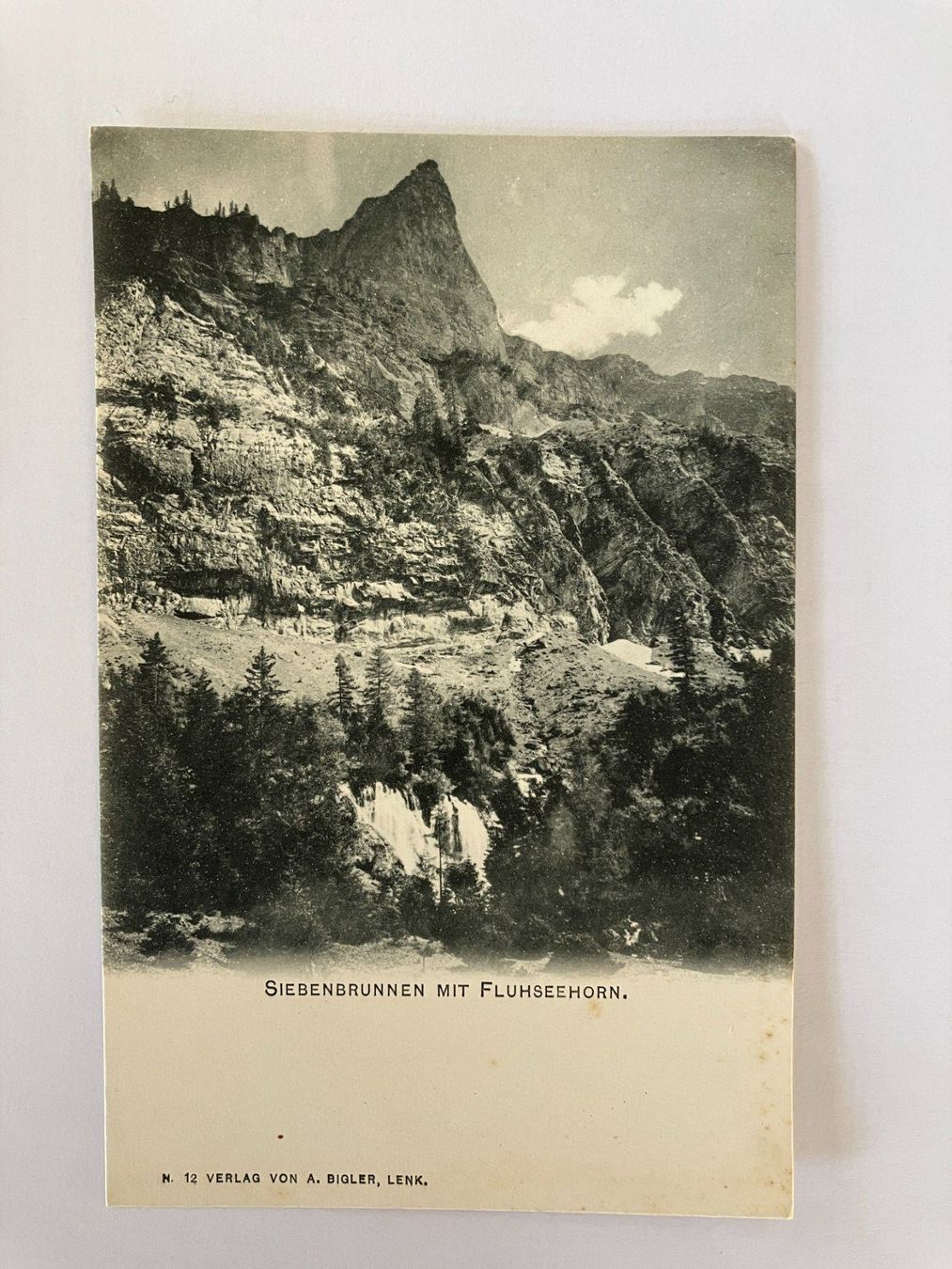 Ansichtskarten: Lenk, Siebenbrunnen mit Fluhseehorn – Neu (gemäss Beschreibung) aus Lenk im Simmental von Jrg7410