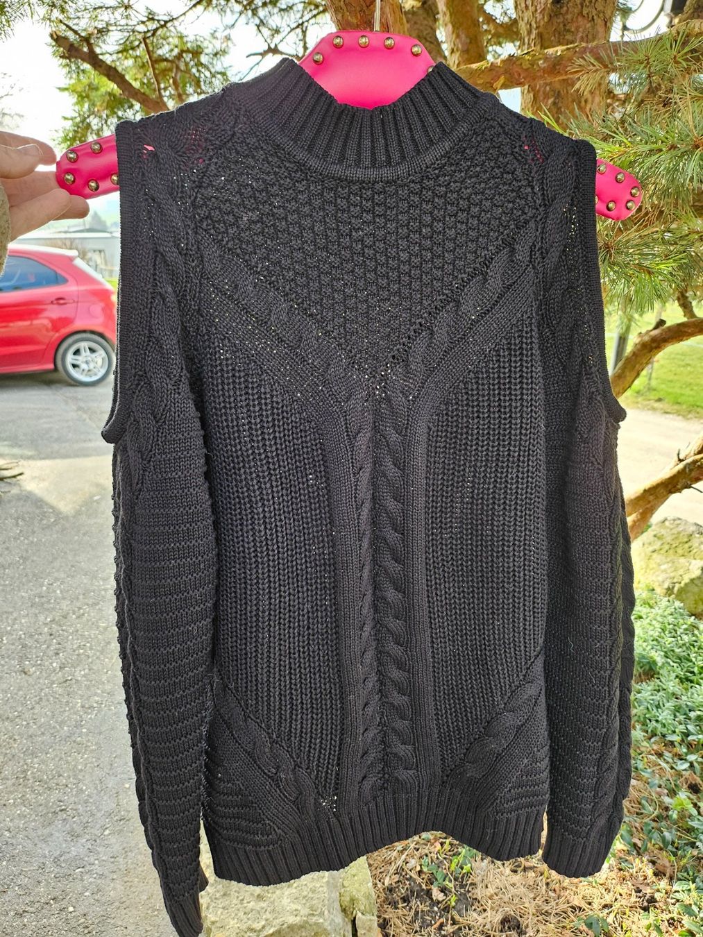 Pullover & Sweatshirts: Pullover Strick Zopfmuster,freie Schultern,Gr. S,NP 80.-,NEU – Neu (gemäss Beschreibung) aus Siblingen von Vany_McDougall 1