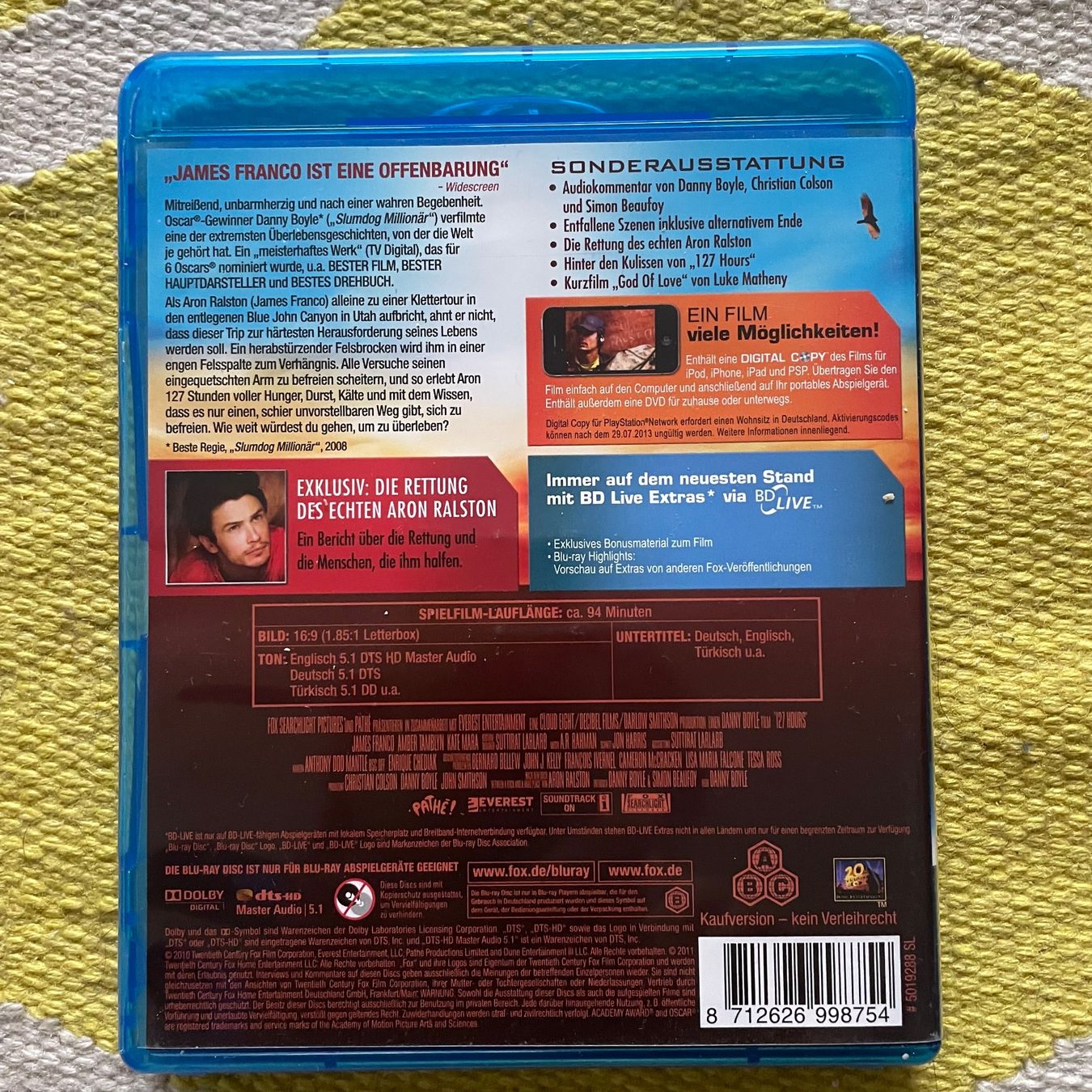 Tutti i DVDs: 127 HOURS-DVD+BLU RAY 127 HOURS – Usato da Rorschacherberg venduto da CD-Roli 1