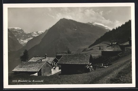 Cartoline postali: AK Braunwald /GL, Nussbühl – Usato da Berlin venduto da bartko-reher