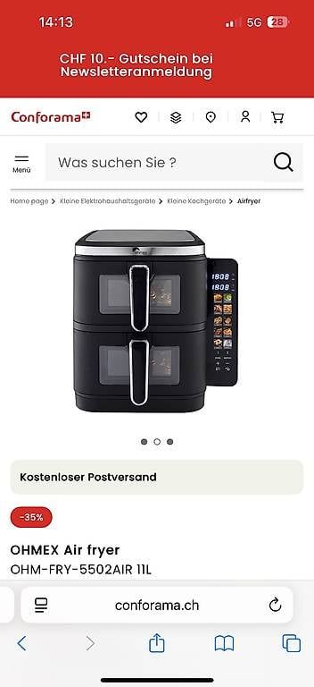 Appareils de cuisine: Airfryer ohmex – D'occasion à Reiden par Roxy2020